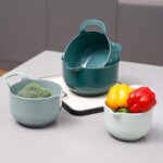 BoxedHome 4 Pack Nesting Mixing Bowl with Pour Spout and Handle, BPA free Microwave & Dishwasher Safe(Green, 4 Pack with Handle) - Image 7