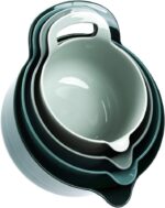 BoxedHome 4 Pack Nesting Mixing Bowl with Pour Spout and Handle, BPA free Microwave & Dishwasher Safe(Green, 4 Pack with Handle) - Image 2