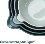 BoxedHome 4 Pack Nesting Mixing Bowl with Pour Spout and Handle, BPA free Microwave & Dishwasher Safe(Green, 4 Pack with Handle) - Image 4