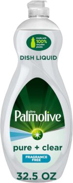 Palmolive Ultra Dishwashing Liquid Dish Soap, Pure + Clear Fragrance Free - 32.5 Fluid Ounce (Packaging may vary) - Image 2
