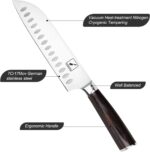 imarku Chef Knife 7 Inch Kitchen Knife Ultra Sharp Santoku Knife - 7Cr17Mov Japanese Chefs Knife, Kitchen Gadgets 2025, Birthday Gifts for Him Her, Best Gifts for Women Men - Image 3