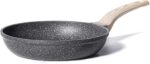 CAROTE Nonstick Frying Pan Skillet,Non Stick Granite Fry Pan Egg Pan Omelet Pans, Stone Cookware Chef's Pan, PFOA Free,Induction Compatible(Classic Granite, 8-Inch) - Image 9