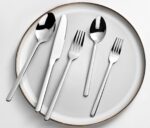 KINGSTONE Silverware Set, 20 Piece Flatware Cutlery Set for 4, 18/10 Stainless Steel Silverware Mirror Polished Dishwasher Safe for Home, Restaurant, Wedding, Party(Silver, 20 pieces for 4) - Image 6