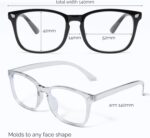 livho High Tech Blue Light Glasses - Advanced 99% Blue Light Blocking Computer Glasses - Anti Eyestrain & UV Glare Protection - Image 7