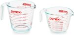 Pyrex 2 Piece Glass Measuring Cup Set, Includes 1-Cup, and 2-Cup Tempered Glass Liquid Measuring Cups, Dishwasher, Freezer, Microwave, and Preheated Oven Safe, Essential Kitchen Tools - Image 2