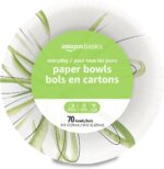 Amazon Basics Everyday Paper Bowls, 10 Oz, Disposable, 70 Count, White - Image 2