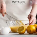 NileHome Stainless Steel Whisk Set 8" 10" 12" Kitchen Whisk Balloon Whisk Kitchen Wisk Wire Whisks for Cooking, Whisking, Blending, Beating, Stirring-3 Pack… - Image 8