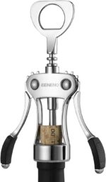 Beneno Wine Opener, Zinc Alloy Premium Wing Corkscrew with Multifunctional Bottles Opener, Sharp Wine Corkscrew with Ergonomic Non-Slip Wing Handle, Upgrade - Image 10