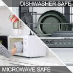 BoxedHome 4 Pack Nesting Mixing Bowl with Pour Spout and Handle, BPA free Microwave & Dishwasher Safe(Green, 4 Pack with Handle) - Image 5