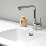 WORHE Travertine Sponge Holder for Kitchen, Natural Stone Drying Rack Brush Holder for Bathroom, Kitchen, Sink - Fast Absorbing Dish Sponge Caddy Sturdy & Stylish Sink Accessory Beige (WH084) - Image 3