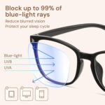 Gaoye Stylish Blue Light Glasses for Woman - Computer Glasses up to 99% Blue Light Blocking - Lightweight Frames - 3 pack - Image 4