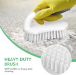 SetSail Scrub Brush, Heavy-Duty Scrub Brushes for Cleaning with Stiff Bristles Cleaning Brush for Shower, Bathroom, Carpet, Kitchen and Bathtub Scrubber - 2 Pack - Image 7