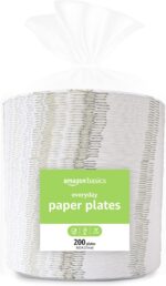 Amazon Basics Everyday Paper Plates, 8.62 Inch, Disposable, 200 Count - Image 2
