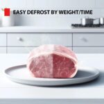 TOSHIBA ML-EM09PA(BS) Small Microwave Oven with 6 Auto Menus, Mute Function & Child Lock, LED Lighting, Perfect for Apartment, 0.9 Cu Ft, 10.6 Inch Removable Turntable, 900W, Black Stainless Steel - Image 7