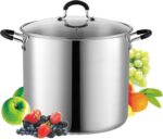 Cook N Home Stockpot Sauce Pot Induction Pot With Lid Professional Stainless Steel 12 Quart, Dishwasher Safe With Stay-Cool Handles, Silver - Image 2