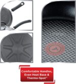 T-fal Ultimate Hard Anodized Nonstick Fry Pan Set 2 Piece, 8, 10 Inch, Oven Broiler Safe 400F, Kitchen, Cookware, Pots and Pans Set Non Stick, Frying Pans, Dishwasher Safe, Black - Image 5