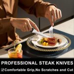 49-Piece Silverware Set with Organizer, Heavy Duty Stainless Steel Flatware for 8, Cutlery Utensil Sets with Steak Knives, Rust-proof, Mirror Polished, Dishwasher Safe - Image 6