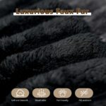 107.5" Cloud Modular Sectional Sofa with 1 Ottoman,Modern Minimalist Upholstered Couches, Comfort U Shaped Sofa for Living Room,Deep Seat Corner Couch，No Assembly Required (Black,Left Facing Chaise) - Image 6