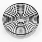 12 Pieces Round Cookie Biscuit Cutter Set,Graduated Circle Pastry Cutters,18/8 Stainless Steel Cookie Cutters and Donut Cutter Ring Molds - Image 3