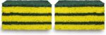 Amazon Basics Cleaning Sponges, Multipurpose, Heavy Duty Scrub Sponges, Yellow/Green, 6-Pack - Image 5