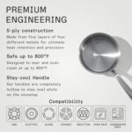 Made In Cookware - 2 Quart Saucepan with Lid - Stainless Clad 5 Ply Construction - Induction Compatible - Professional Cookware - Made in Italy - Image 4