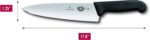 Victorinox Swiss Army 5.2063.20-X14 Fibrox Chef's Knife Black 8 in - Image 4