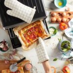 KitchenAid Gingham Oven Mitt 2-Pack Set, Milkshake, 7"x13" - Image 6