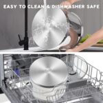 Cook N Home Stockpot Sauce Pot Induction Pot With Lid Professional Stainless Steel 12 Quart, Dishwasher Safe With Stay-Cool Handles, Silver - Image 7