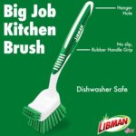 Libman Heavy Duty Scrub Brush Kit | Cleaning Brushes for Household Use | Tub Scrubber | Easy Grip Scrub Brush | Big Job Kitchen Brush | Dual Sided Tile & Grout Brush | 3 Different Brushes Included - Image 5