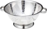 EXCELSTEEL Heavy Duty Stainless Steel Colander 5 Qt | Easy Grip Handles | Self-Draining Base | Mirror Polished | Dishwasher Safe | Pack of 1 - Image 2