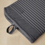 KitchenAid Ribbed Soft Silicone Oven Mitt Set, Charcoal Grey 2 Count , 7.5"x13" - Image 4