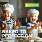 NutriChef 3-Piece Nonstick Kitchen Oven Baking Pans - Premium & Stylish Non-Stick Steel, Commercial Grade Restaurant Quality Metal Bakeware with Red Silicone Handles - Easy to Clean, NCSBS3S - Image 8