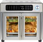 Emeril Lagasse Extra Large French Door Air Fryer Toaster Oven Combo, 24 Cooking Functions and Digital Controls, 7 Accessories Included, Stainless Steel Finish, 26QT Capacity - Image 2