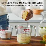 Pyrex 2 Piece Glass Measuring Cup Set, Includes 1-Cup, and 2-Cup Tempered Glass Liquid Measuring Cups, Dishwasher, Freezer, Microwave, and Preheated Oven Safe, Essential Kitchen Tools - Image 4