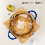 Nuovva Enamelled Cast Iron Dutch Oven Pot with Lid – 6.4 Quart Non Stick Casserole Pot – Heavy Duty & Oven Safe up to 500° F for Bread Baking, Braising, Stews, Roasting – 28cm Dark Blue - Image 10