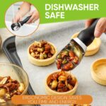 Spring Chef Heavy Duty Ice Cream Scoop with Comfortable Handle - Professional Ice Cream Scooper for Gelato, Sorbet, Cookie Dough, Melon, Frozen Yogurt - Dishwasher Safe Metal Kitchen Tool - Black - Image 8