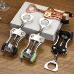 KORCCI Wine Opener, Heavy-Duty Zinc Alloy Wing Corkscrew, Premium Beer Bottle Opener, Multifunctional Wine Accessories with Ergonomic Handle and Sharp Screw, for Kitchen, Bar, Restaurant, Bartenders - Image 10