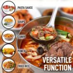 Zulay Kitchen Premium Soup Ladle – 12" Stainless Steel with Non-Slip Silicone Handle - Image 6