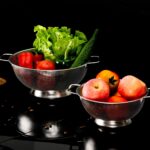 Colander Stainless Steel 3-Quart, Strainer for Kitchen Food, Dishwasher Safe - Image 9