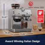 De'Longhi La Specialista Arte Evo Espresso Machine - Compact Cold Brew Coffee Maker with Grinder, Milk Steam Wand/Frother & Tamping Tools - Home Barista Kit for Lattes, Cappuccinos, Iced Coffee - Image 7