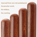 Aisoso French Rolling Pin, 17.7 Inches Wood Rolling Pin for Baking Extra Long Thickened, Classic Wooden Dough Roller for Fondant Pizza Pie Crust Cookie Pastry, Essential Kitchen Utensil, Brown - Image 4