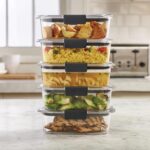 Rubbermaid Brilliance Food Storage Containers BPA Free Airtight Lids Ideal for Lunch Meal Prep & Leftovers Set of 5 (3.2 Cup) - Image 8