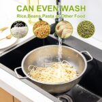 Colander Stainless Steel 3-Quart, Strainer for Kitchen Food, Dishwasher Safe - Image 5