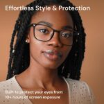 Gaoye Stylish Blue Light Glasses for Woman - Computer Glasses up to 99% Blue Light Blocking - Lightweight Frames - 3 pack - Image 7