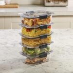 Rubbermaid Brilliance Food Storage Containers BPA Free Airtight Lids Ideal for Lunch Meal Prep & Leftovers Set of 5 (3.2 Cup) - Image 9