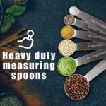 Measuring Spoons, Premium Heavy Duty 18/8 Stainless Steel Measuring Spoons Cups Set, Small Tablespoon with Metric and US Measurements, Set of 6 for Measuring Dry and Liquid Ingredients - Image 9