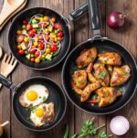 Utopia Kitchen Nonstick Cookware 3 Piece Omelette Pan Skillet Set, Nonstick Frying Pans with Induction Bottom, 8, 9.5 & 11 Inches Frying Pans with Bakelite Handles, PFOA Free, Grey - Image 8