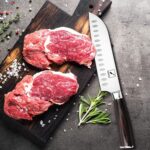 imarku Chef Knife 7 Inch Kitchen Knife Ultra Sharp Santoku Knife - 7Cr17Mov Japanese Chefs Knife, Kitchen Gadgets 2025, Birthday Gifts for Him Her, Best Gifts for Women Men - Image 7