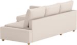 Durable Polyester Flax Friheten Sleeper Sofa Cover Replacement is Compatible for IKEA Friheten Sofa Bed Corner Sectional Slipcover. Sofa Cover Only (Light Beige Right Chaise) - Image 4