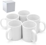 Sublimation Mugs, Cups 11oz Sublimation Ceramic Blank Coffee Mugs,White Cups, Sulimation Blanks, Blank White Mugs-36 pack bulk bundle (36pc white mug single box) - Image 2